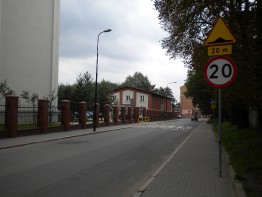 Wyniesione przejście dla pieszych na ul. Sienkiewicza przy ZSO Nr 11